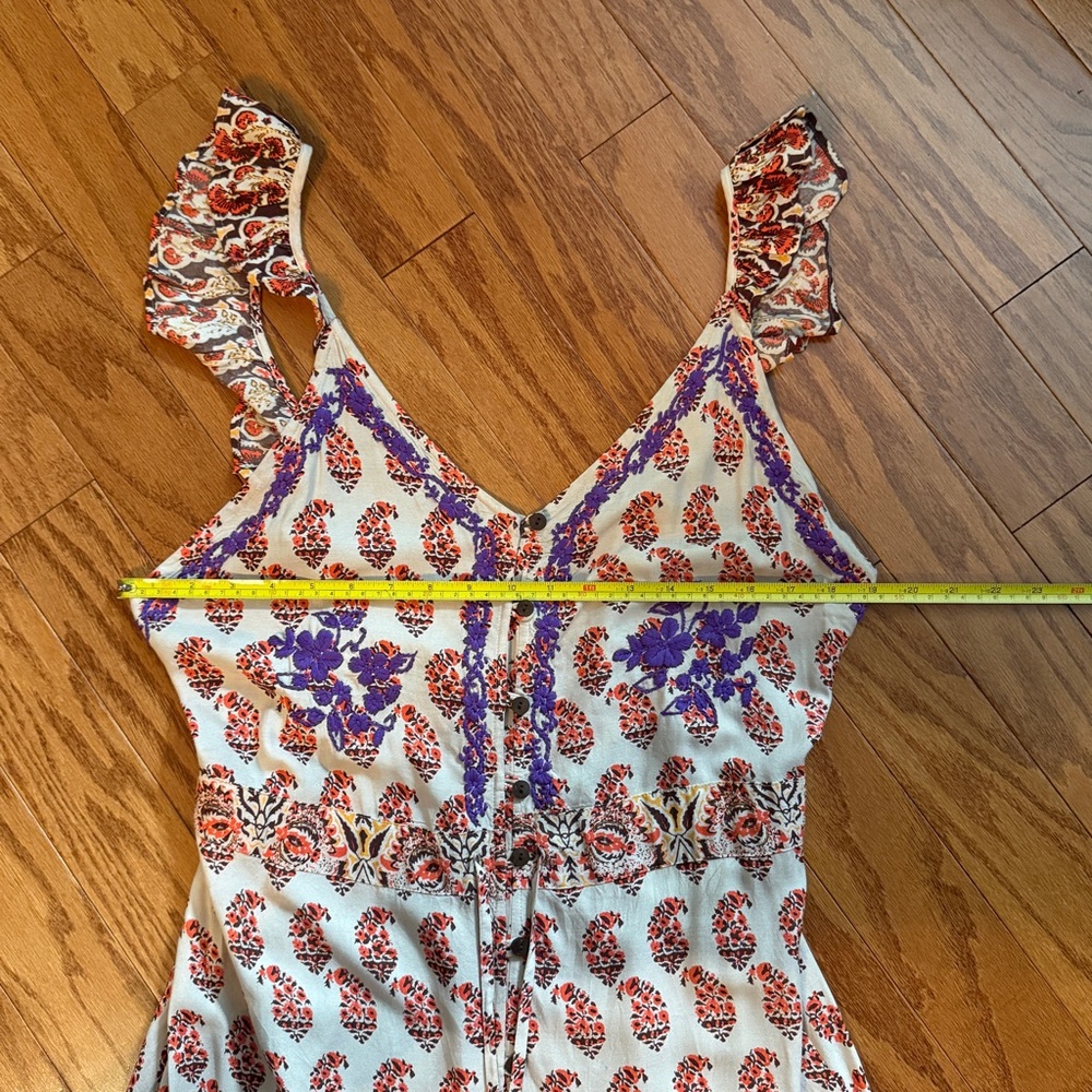 Raga - Anthropologie -Blooming Trails Ruffle Strap Summer Maxi Dress -
Large NWT - Picture 12 of 17